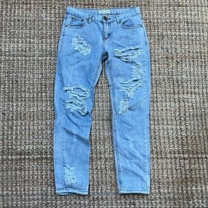 One Teaspoon Awesome Baggies Distressed Jeans size 24